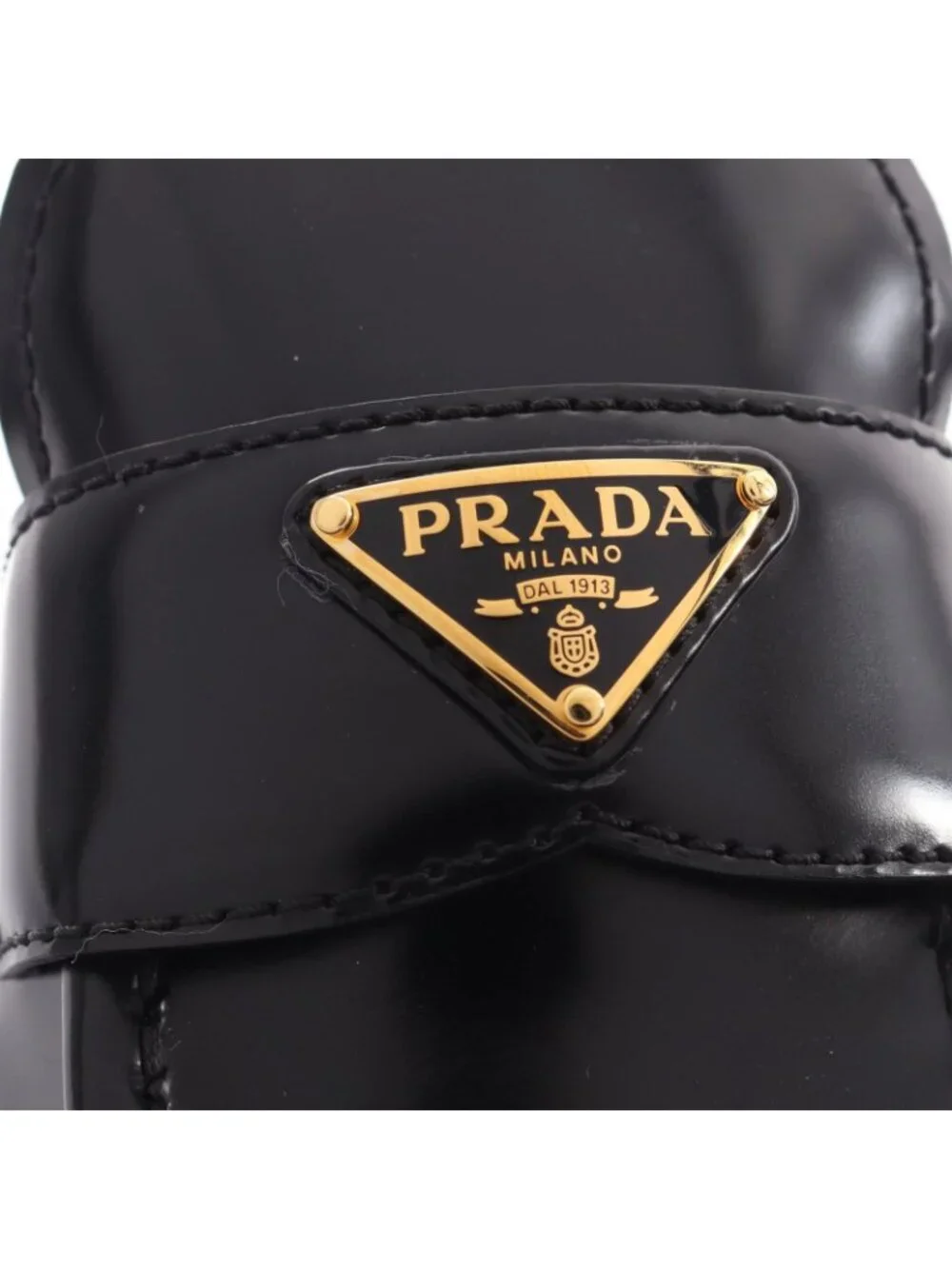 Prada Loafers Triangle Logo Leather